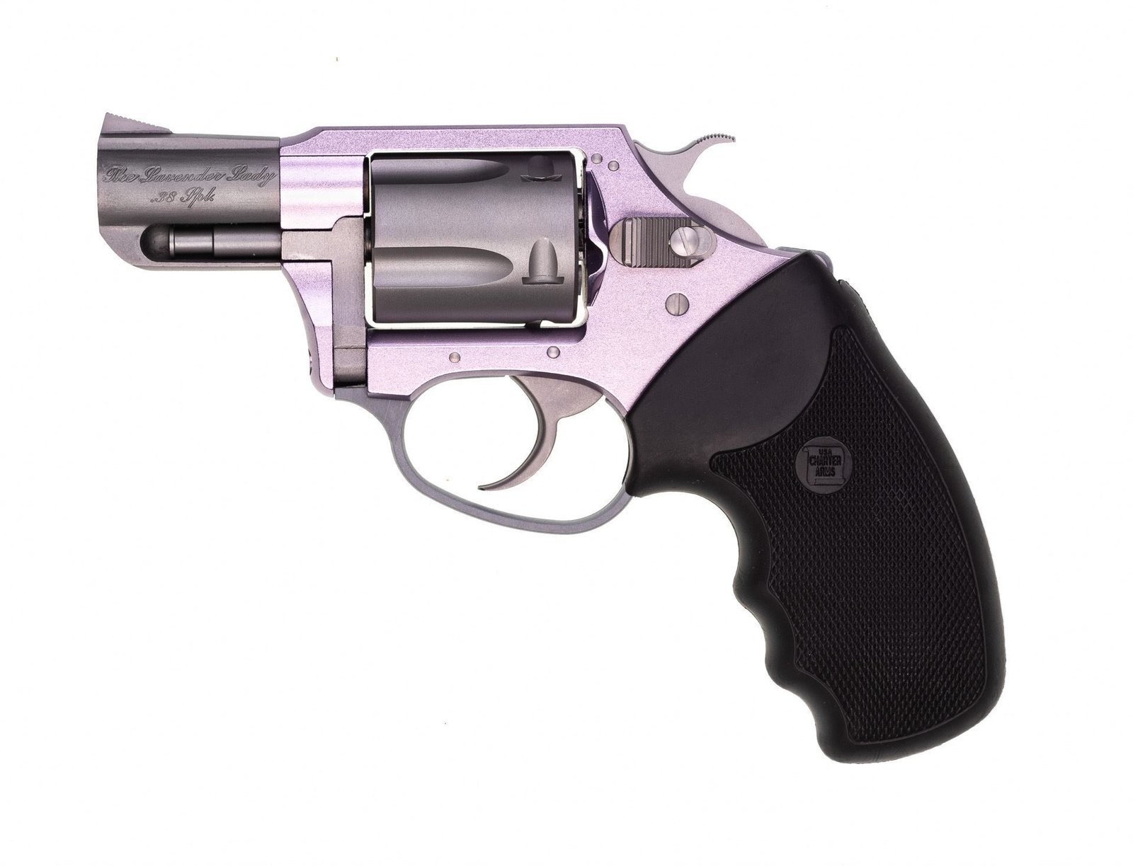 Charter Arms - LAVENDER LADY .38 Special 2 " 5rdFull Grip Lavender/Stainless Steel for CA & MA