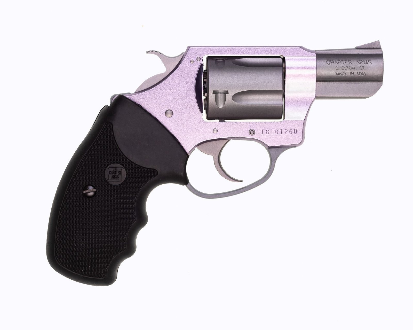 Charter Arms - LAVENDER LADY .38 Special 2 " 5rdFull Grip Lavender/Stainless Steel for CA & MA - Image 2