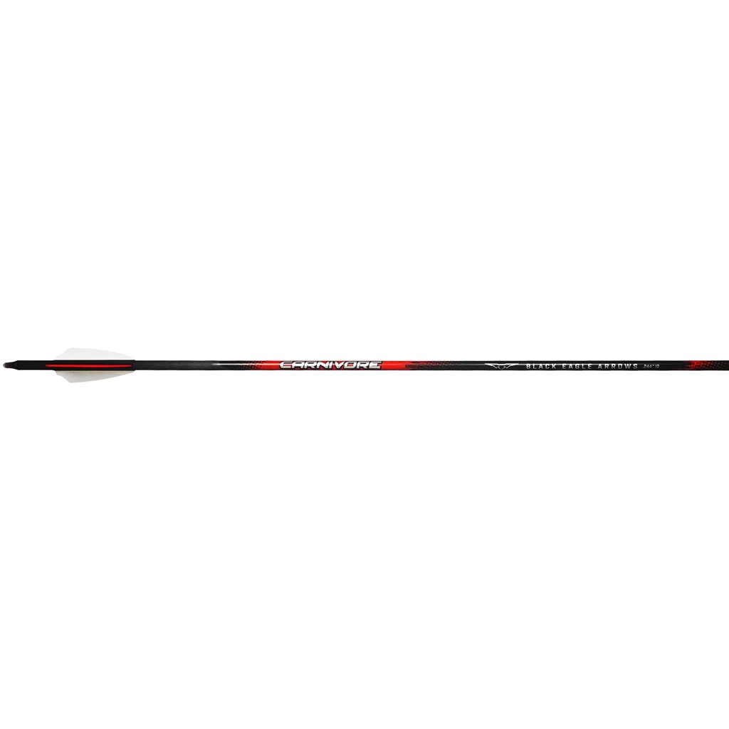 Black Eagle Carnivore Arrows .001 350 2.5 in. Shield Cut 6 pk.