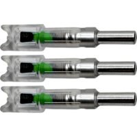 Flex Fletch LIT Lighted Crossbow Nocks .300 Green 3 pk.
