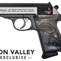 WALTHER PPK/S TWO-TONE 380ACP, GREY LAM GRIPS