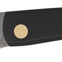 Case 00092 Sod Buster  3.70" Folding Skinner Plain Etched As-Ground Tru-Sharp SS Blade/Smooth Black Synthetic Handle