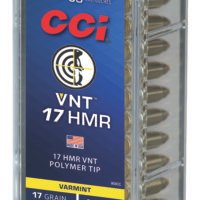 CCI 959CC VNT Rimfire 17HMR 17gr Varmint Tipped 50 Per Box/40 Case