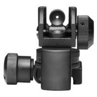NcStar MARDRS AR15 Rear A2 Backup Iron Sight  Black Dual Aperture for AR-15