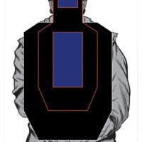 Birchwood Casey 35728 Dirty Bird Silhouette Tagboard Hanging Universal 12" x 18" Black/Blue/White 8 Per Pkg