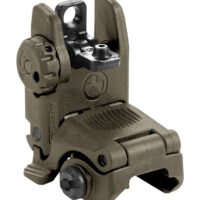 Magpul MAG248-ODG MBUS Sight Rear  Olive Drab Green Polymer, Spring-Loaded Flip Up for AR-15/ M16