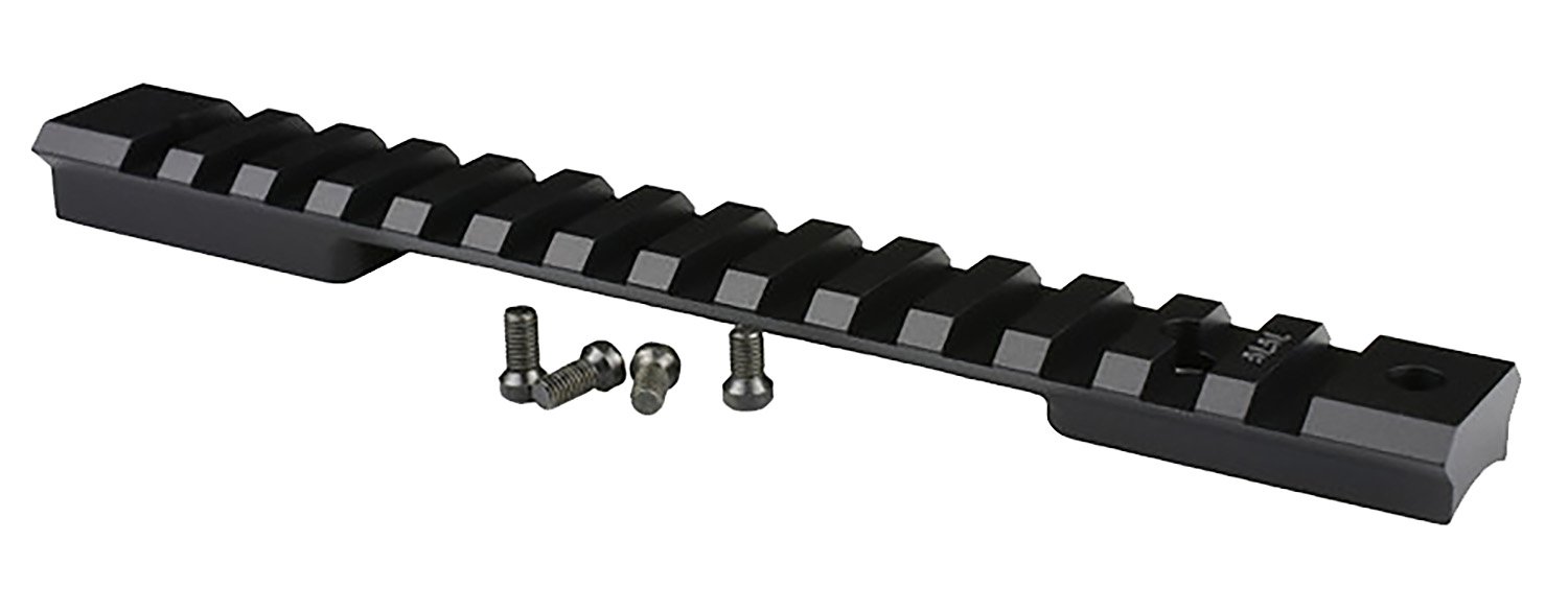 Warne 76T3M Mountain Tech Tactical Rail Black Anodized Aluminum Tikka T3/T3X Rifle Short Action, 0 MOA