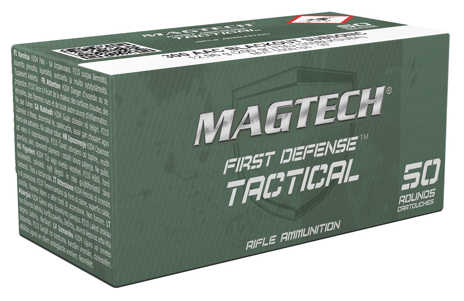 Magtech 300BLKSUBA Tactical/Training 300Blackout 200gr Full Metal Jacket Subsonic 50 Per Box/20 Case