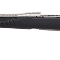 Savage Arms 57170 110 Storm Full Size 6.5 Creedmoor 4+1 22" Matte Button-Rifled Barrel, Matte Drilled & Tapped Stainless Steel Receiver, Adj AccuStock Matte Gray Synthetic Stock, Left Hand
