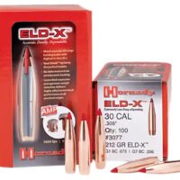 Hornady 3078 ELD-X  30 Cal .308 220 gr Extremely Low Drag eXpanding 100 Per Box/ 15 Case