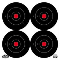 Birchwood Casey 35570 Dirty Bird  6" Bullseye Tagboard Hanging Black/White 100 Per Pkg