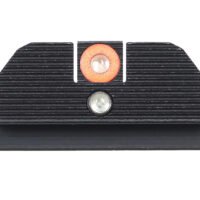 Night Fision GLK001015OGZ Student Of The Gun Accur8 For Glock  Green Tritium Orange Outline Front Sight-Green Tritium Black Outline Rear Sight Glock 17/17L/19