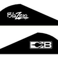 BOHNING BLAZER VANES - 2" SOLID BLACK 36PK