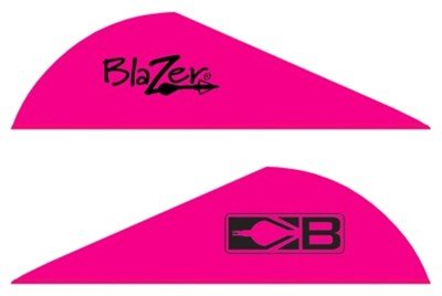 BOHNING BLAZER VANES - 2" SOLID HOT PINK 36PK