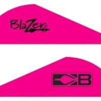 BOHNING BLAZER VANES - 2" SOLID HOT PINK 100PK