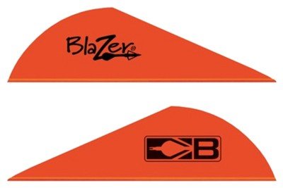 BOHNING BLAZER VANES - 2" SOLID NEON RED 100PK