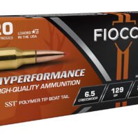 Fiocchi 65CMHSA Hyperformance  6.5Creedmoor 129gr Super Shock Tip 20 Per Box/10 Case