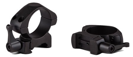 Konus 7407 Steel Rings Matte Black 1" Quick Release Medium 0 MOA