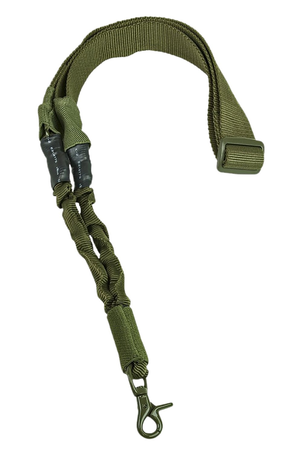 NcStar AARS1PG Single Point Sling Green Nylon 44"-60" OAL Adjustable Bungee