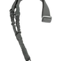 NcStar AARS1PU Single Point Sling  Urban Gray Nylon 44"-60" OAL Adjustable Bungee Rifle