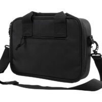NcStar CPDX2971B VISM Double Pistol Range Bag w/ Mag Pouches Loop Fasteners Zippers Padding & Black Finish