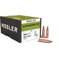 Nosler Expansion Tip Bullet 6mm. 90 gr. Spitzer Point 50 pk.