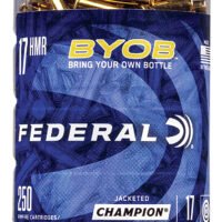 Federal 770BTL250 Champion Training BYOB 17HMR 17gr Speer TNT Jacketed Hollow Point 250 Per Box/8 Case