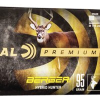 Federal P243BCH1 Premium  243Win 95gr Berger Hybrid Hunter 20 Per Box/10 Case