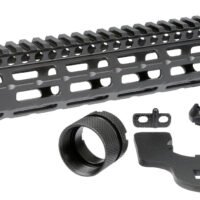 Midwest Industries MICRM12625 M-Series  Aluminum Black Hardcoat Anodized AR Platform 12.62"