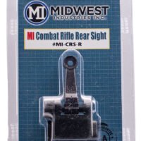 Midwest Industries MICRSR Combat Rifle Rear Flip Sight  Black for AR-15, M16, M4