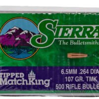 Sierra 7407C Tipped MatchKing 6.5Creedmoor 107gr Tipped MatchKing 500/Box