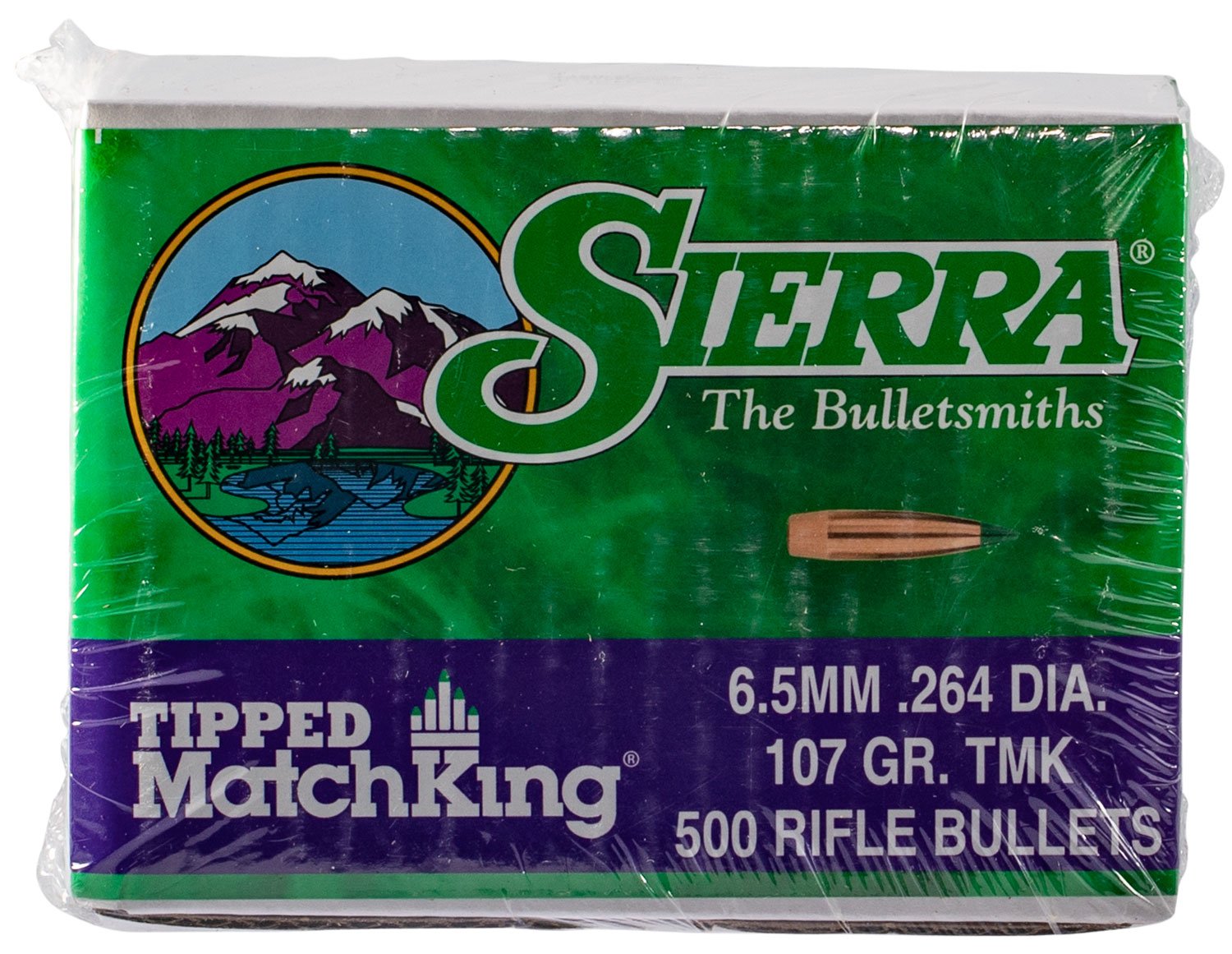 Sierra 7407C Tipped MatchKing 6.5Creedmoor 107gr Tipped MatchKing 500/Box