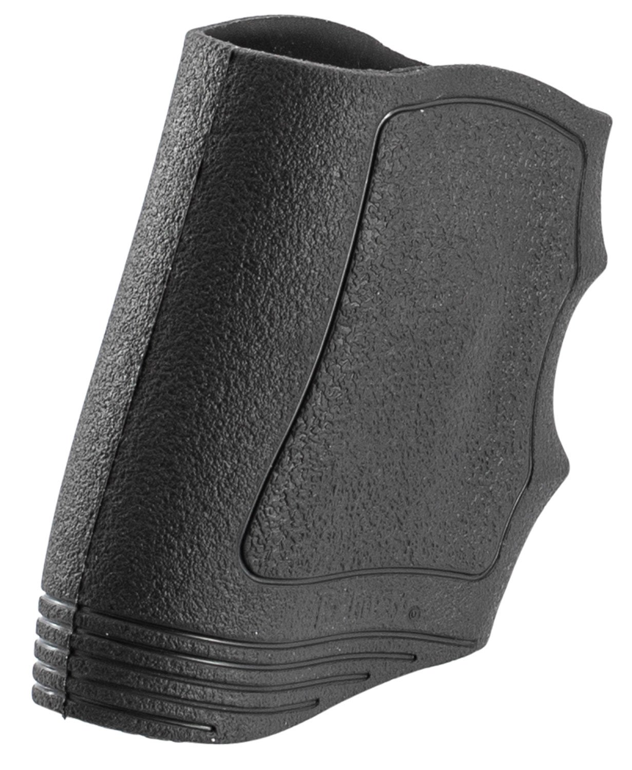Pachmayr 05125 Gripper made of Rubber with Black Finish, Finger Grooves & Slip-On Design for Universal Handgun