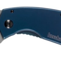 Kershaw 8710 Antic  1.70" Folding Drop Point Plain Bead Blasted 8Cr13MoV SS Blade Blue PVD Stainless Steel Handle Includes Pocket Clip