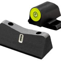 XS Sights SI0013S5Y DXT2 Big Dot Night Sights- Sig Sauer- Springfield Armory  Black | Green Tritium Yellow Outline Front Sight Green Tritium White Outline Bar Rear Sight