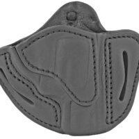 1791 Gunleather RVH1SBLR RVH1  OWB Size 01 Stealth Black Leather Belt Slide Fits S&W J Frame/Ruger LCR/S&W 38 Belt Up to 1.75" Wide Right Hand