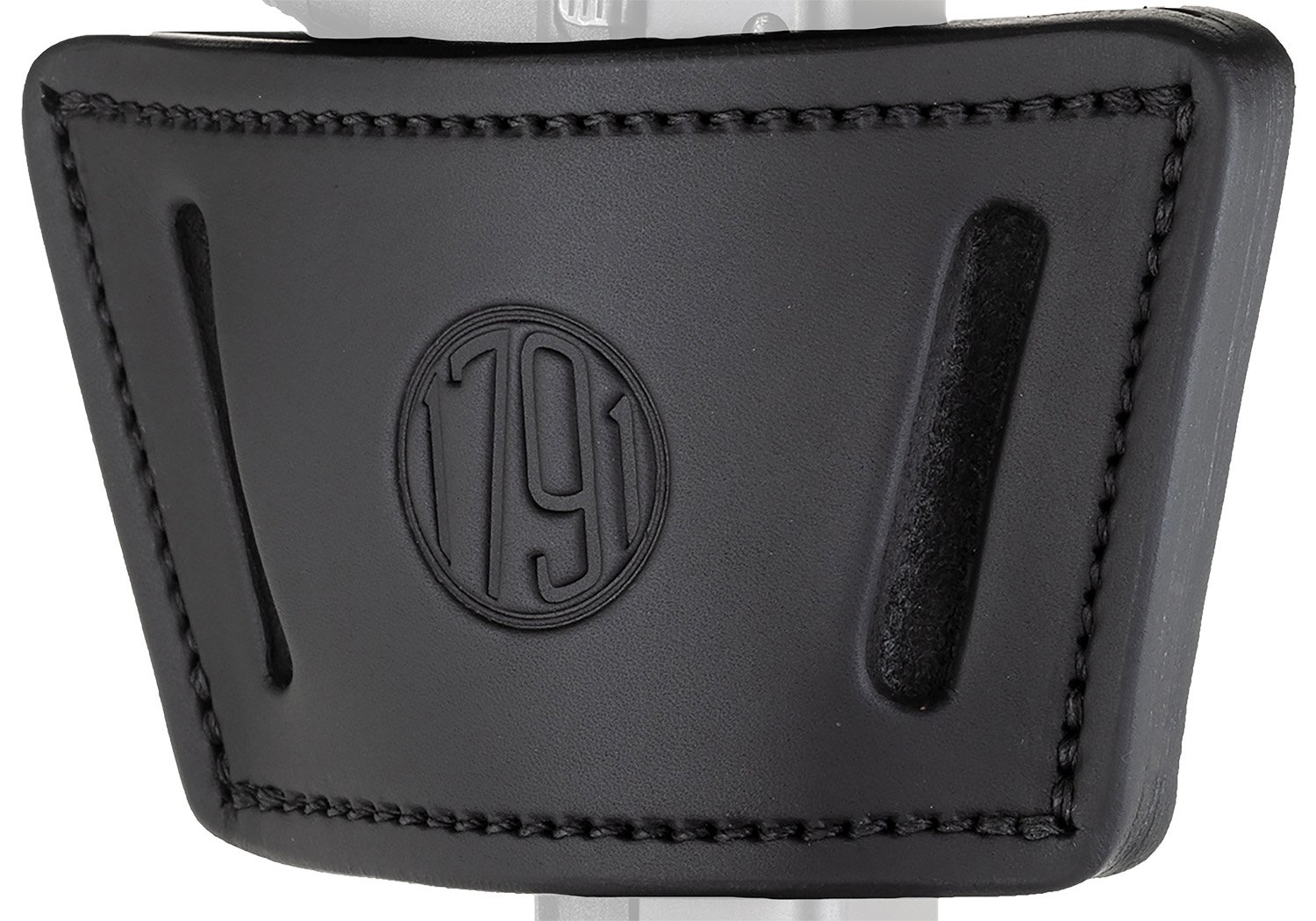 1791 Gunleather UIWXSBLA UIW Max IWB/OWB Black Leather Belt Clip Fits Most Mid-Large Frame Autos with Rail, Laser & Light Ambidextrous