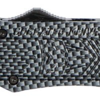 CobraTec Knives MSCFTK1MDS CTK-1  Medium 3" OTF Drop Point Part Serrated D2 Steel Blade/ Carbon Fiber Aluminum Handle Features Glass Breaker Includes Pocket Clip