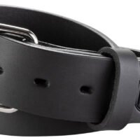 1791 Gunleather BLT013438SBLA 01  Gun Belt Stealth Black Leather 34/38 1.50" Wide Buckle Closure