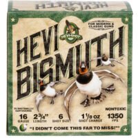 HEVI-Shot HS16706 HEVI-Bismuth  16Gauge 2.75" 1 1/8oz Bismuth 6Shot 25 Per Box/10 Case