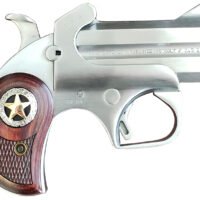 Bond Arms BARD Rustic Defender 45 Colt (LC) Caliber or 2.50" 410 Gauge 2rd 3" Barrel, Stainless Steel Finish, Rosewood Grip w/Integrated Star, Includes Exclusive Holster Package