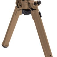 Magpul MAG951-FDE Bipod  made of Aluminum with Flat Dark Earth Finish, ARMS 17S-Style Attachment, 6.80-10.30" Vertical Adjustment & Rubber Feet for AR-Platform