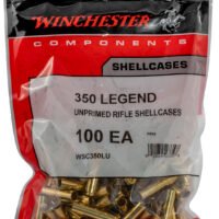 Winchester Ammo WSC350LU Unprimed Cases  350Legend Rifle Brass 100/Bag