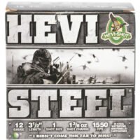 HEVI-Shot HS65001 HEVI-Steel 12Gauge 3.50" 1 3/8oz 1Shot 25 Per Box/10 Case