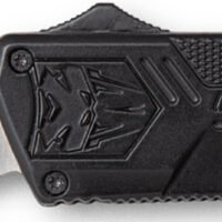 CobraTec Knives BCTLWDNS Lightweight  3.25" OTF Drop Point Plain D2 Steel Blade/Black Aluminum Handle Includes Pocket Clip