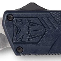 CobraTec Knives NYCTLWDNS Lightweight 3.25" OTF Drop Point Plain D2 Steel Blade/NYPD Blue Aluminum Handle Includes Pocket Clip