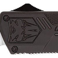 CobraTec Knives BCTLWTNS Lightweight 3.25" OTF Tanto Plain D2 Steel Blade/Black Aluminum Handle Includes Pocket Clip