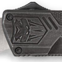 CobraTec Knives SWCTLWTNS Lightweight 3.25" OTF Tanto Plain D2 Steel Blade/Stonewashed Aluminum Handle Includes Pocket Clip