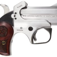 Bond Arms BATD Texas Defender 357 Mag/38 Sp 2rd 3" Barrel, Stainless Metal Finish, Rosewood Grip, Blade Front/Fixed Rear Sights, Manual Safety