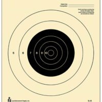 Action Target B16100 Competition NRA Slow Fire Bullseye Tagboard Hanging 25 yds Handgun 10.50" x 12" Black/White 100 Per Box
